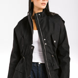 The Icon Gabardine Jacket Black - AB ESSENTIALS
