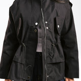 The Icon Gabardine Jacket Black - AB ESSENTIALS