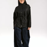 The Icon Gabardine Jacket Black - AB ESSENTIALS
