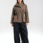 The Icon Gabardine Jacket Brown - AB ESSENTIALS