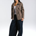 The Icon Gabardine Jacket Brown - AB ESSENTIALS