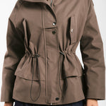 The Icon Gabardine Jacket Brown - AB ESSENTIALS