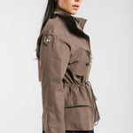 The Icon Gabardine Jacket Brown - AB ESSENTIALS