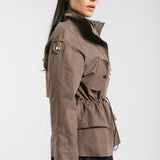 The Icon Gabardine Jacket Brown - AB ESSENTIALS