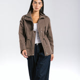 The Icon Gabardine Jacket Brown - AB ESSENTIALS