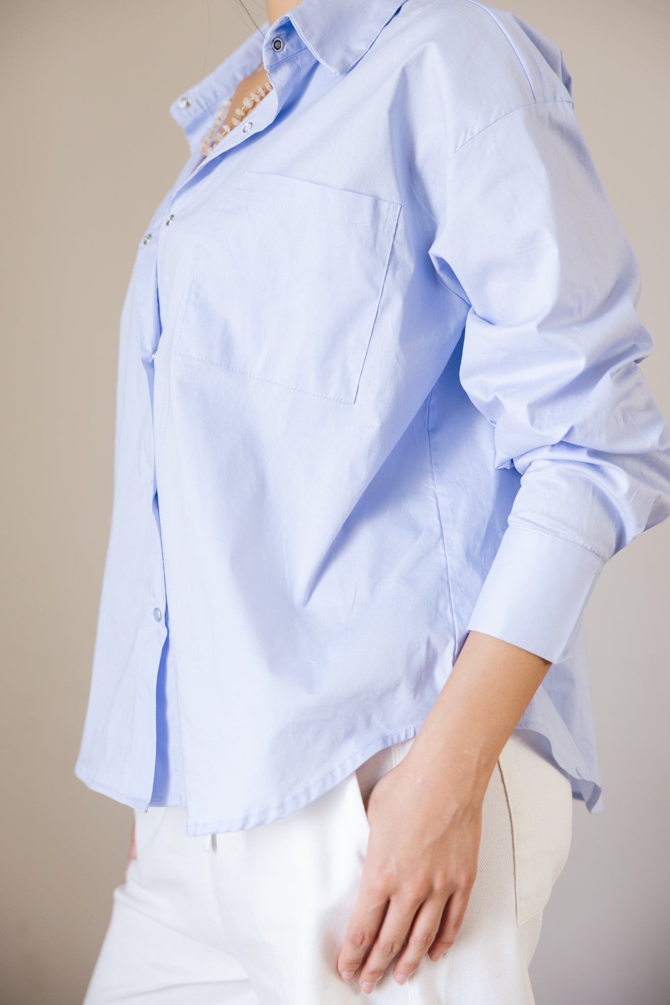 The Perfect Shirt Baby Blue - AB ESSENTIALS
