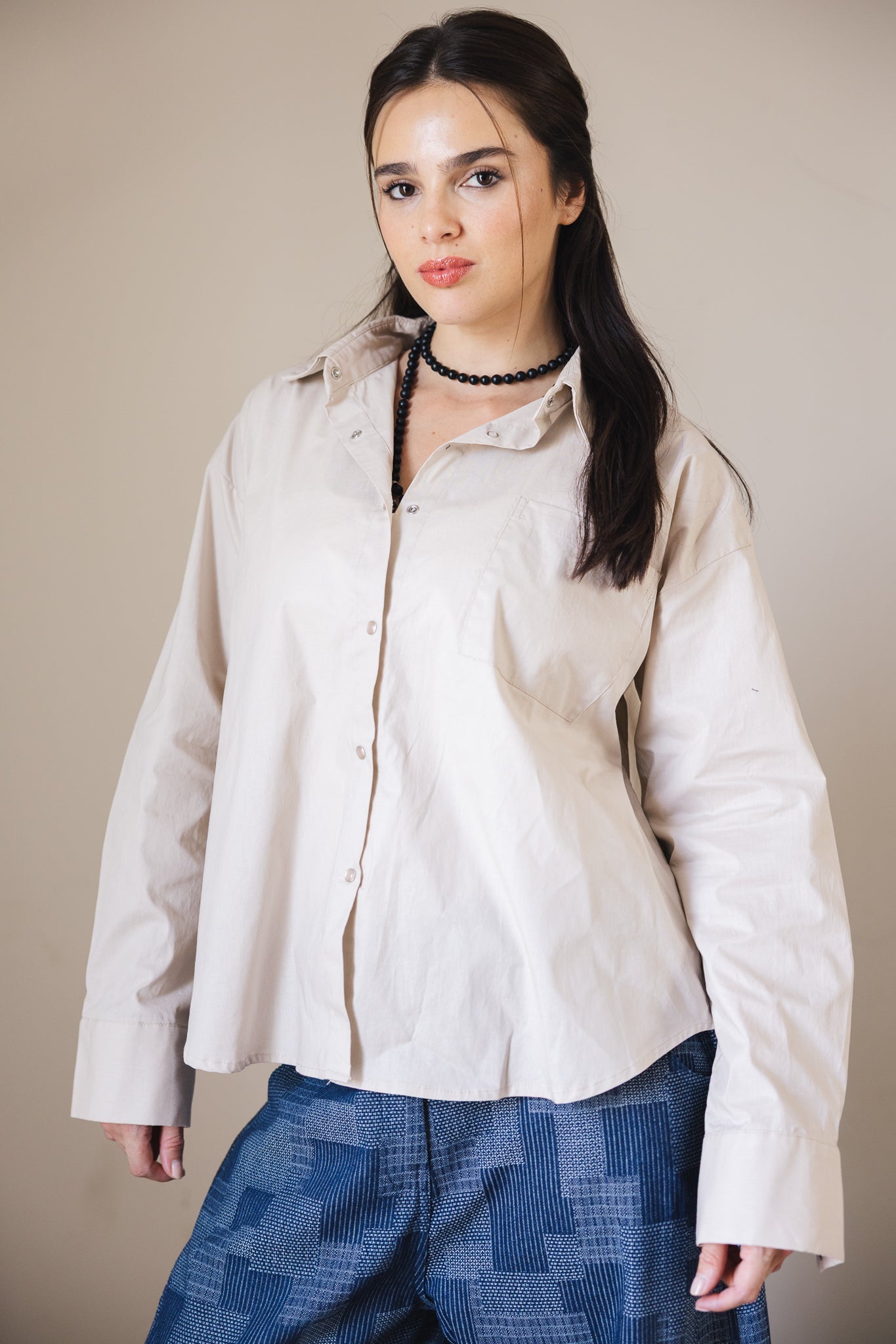 The Perfect Shirt Beige - AB ESSENTIALS