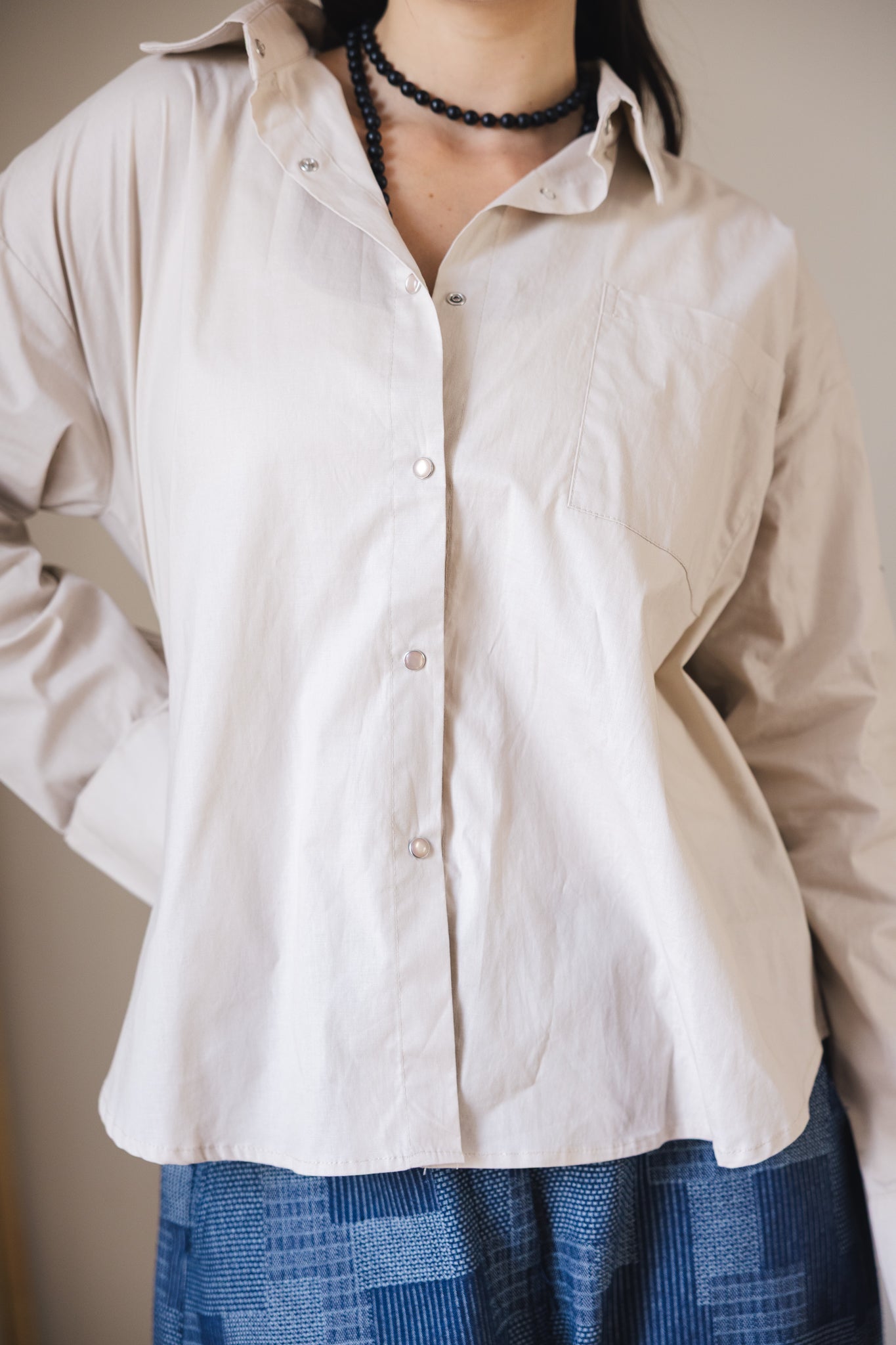 The Perfect Shirt Beige - AB ESSENTIALS