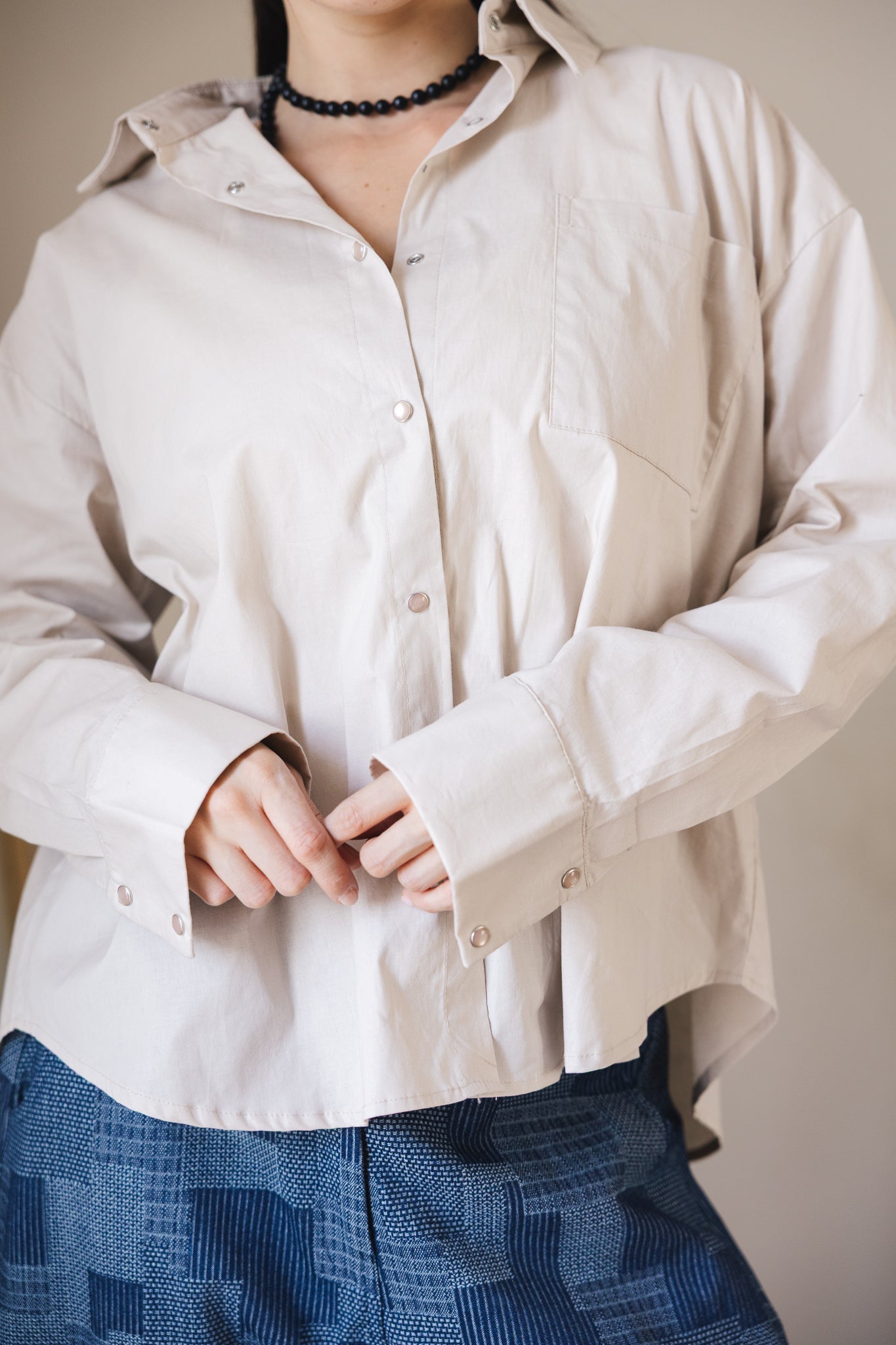 The Perfect Shirt Beige - AB ESSENTIALS