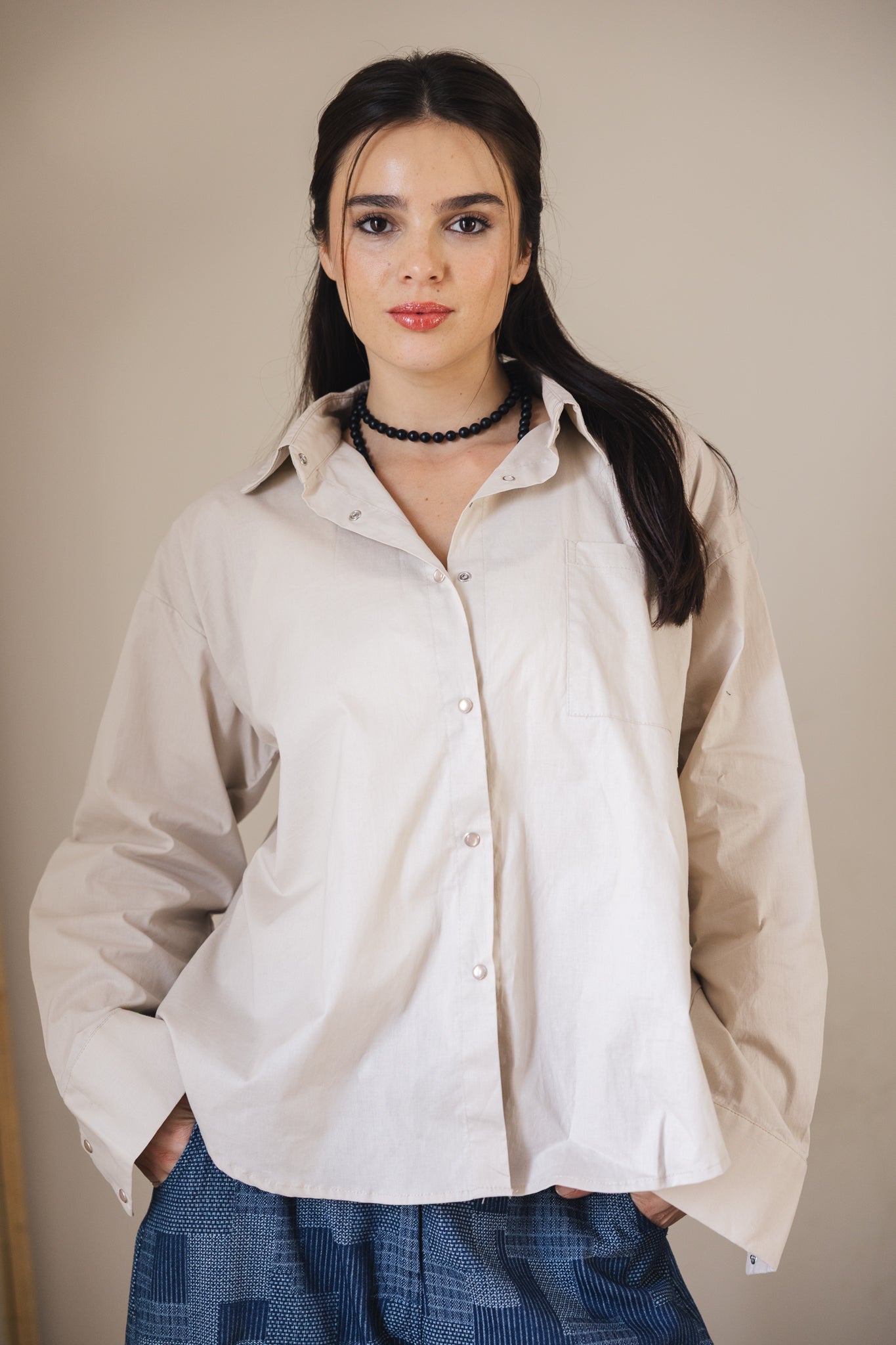 The Perfect Shirt Beige - AB ESSENTIALS