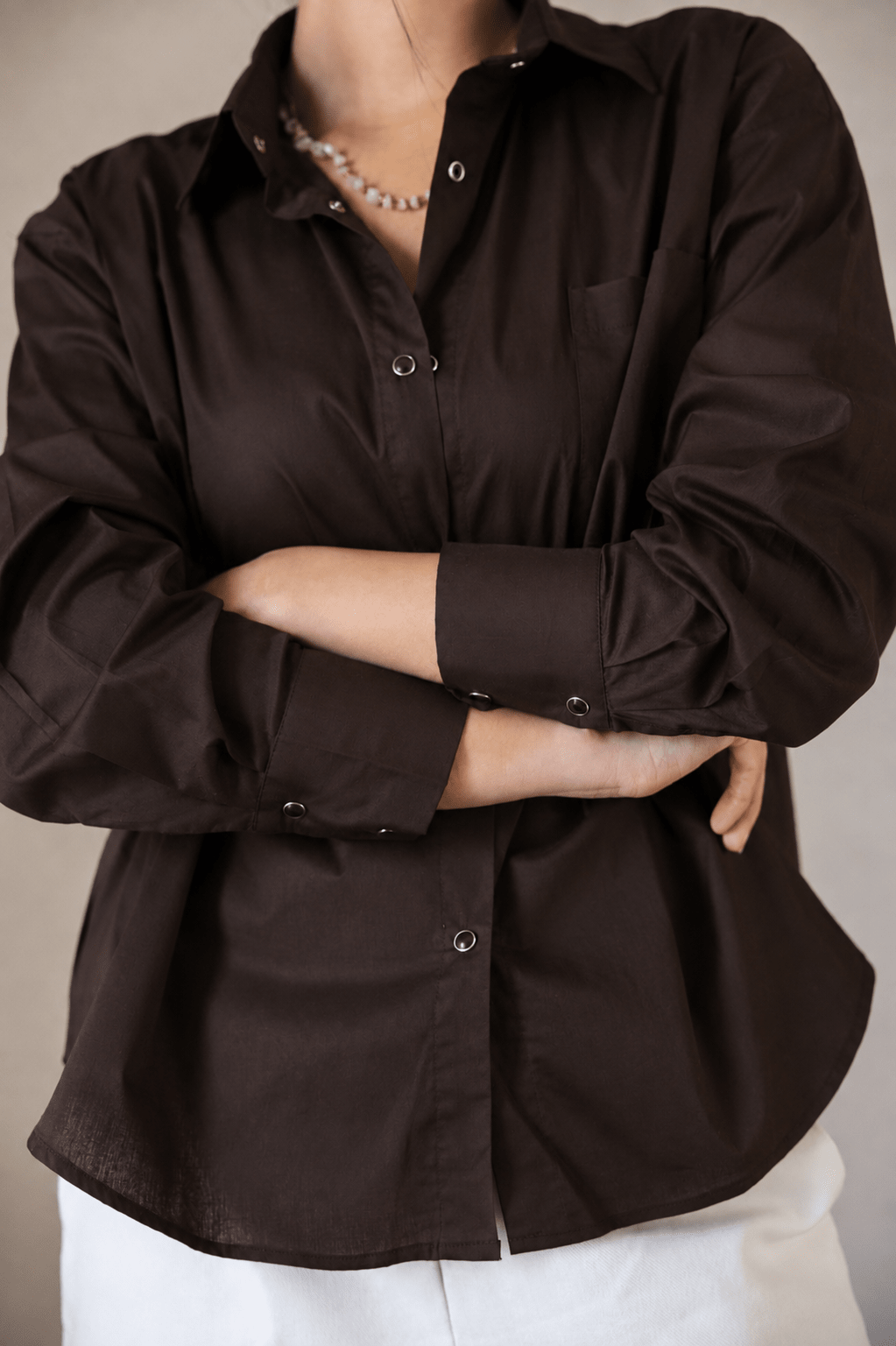 The Perfect Shirt Brown - AB ESSENTIALS