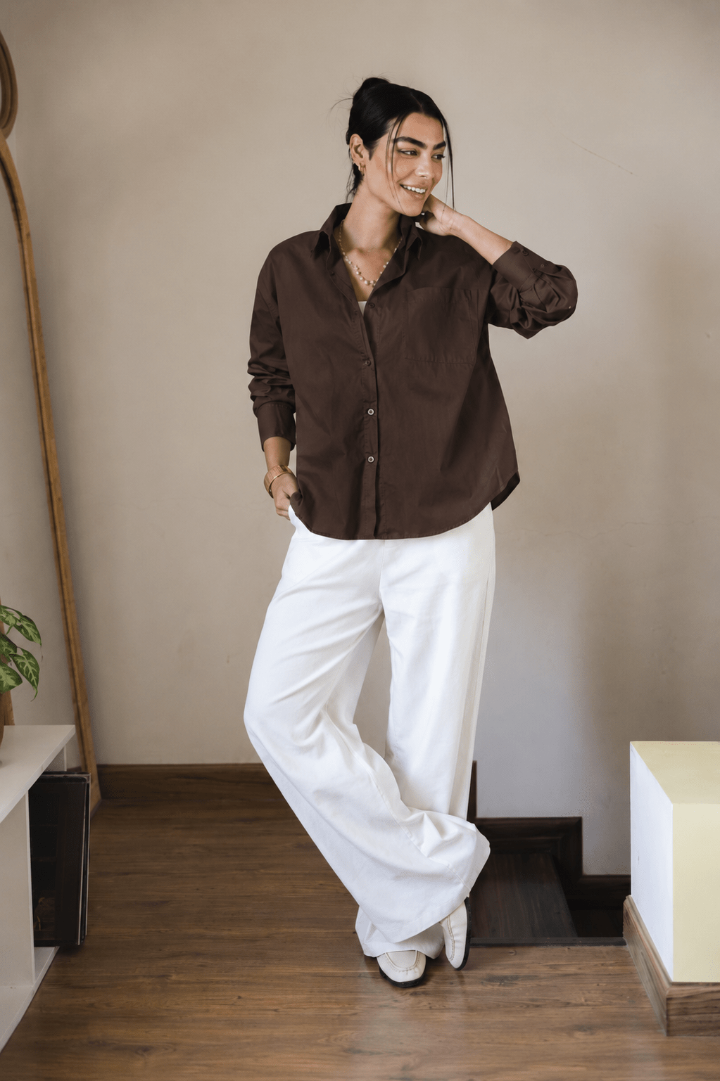 The Perfect Shirt Brown - AB ESSENTIALS
