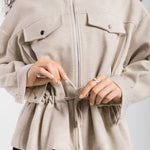 Warm Wool Jacket Beige - AB ESSENTIALS
