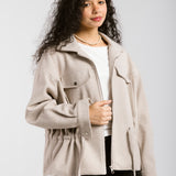 Warm Wool Jacket Beige - AB ESSENTIALS