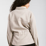 Warm Wool Jacket Beige - AB ESSENTIALS