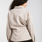 Warm Wool Jacket Beige - AB ESSENTIALS