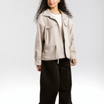 Warm Wool Jacket Beige - AB ESSENTIALS
