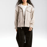 Warm Wool Jacket Beige - AB ESSENTIALS