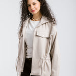 Warm Wool Jacket Beige - AB ESSENTIALS