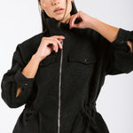Warm Wool Jacket Black - AB ESSENTIALS