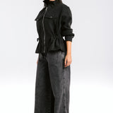 Warm Wool Jacket Black - AB ESSENTIALS