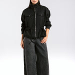 Warm Wool Jacket Black - AB ESSENTIALS