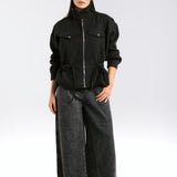 Warm Wool Jacket Black - AB ESSENTIALS