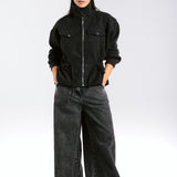 Warm Wool Jacket Black - AB ESSENTIALS
