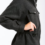 Warm Wool Jacket Black - AB ESSENTIALS