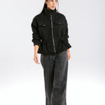 Warm Wool Jacket Black - AB ESSENTIALS