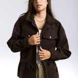 Warm Wool Jacket Brown - AB ESSENTIALS