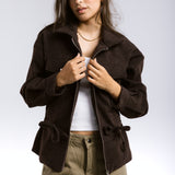 Warm Wool Jacket Brown - AB ESSENTIALS