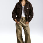 Warm Wool Jacket Brown - AB ESSENTIALS