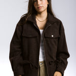 Warm Wool Jacket Brown - AB ESSENTIALS