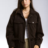 Warm Wool Jacket Brown - AB ESSENTIALS