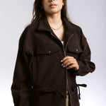 Warm Wool Jacket Brown - AB ESSENTIALS