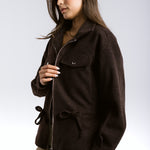 Warm Wool Jacket Brown - AB ESSENTIALS