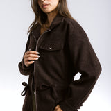 Warm Wool Jacket Brown - AB ESSENTIALS