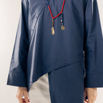 Wave Blouse Navy - AB ESSENTIALS