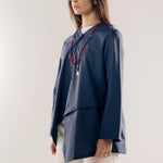 Wave Blouse Navy - AB ESSENTIALS
