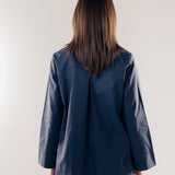 Wave Blouse Navy - AB ESSENTIALS