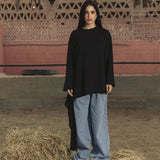 Wrap Tee Black - AB ESSENTIALS