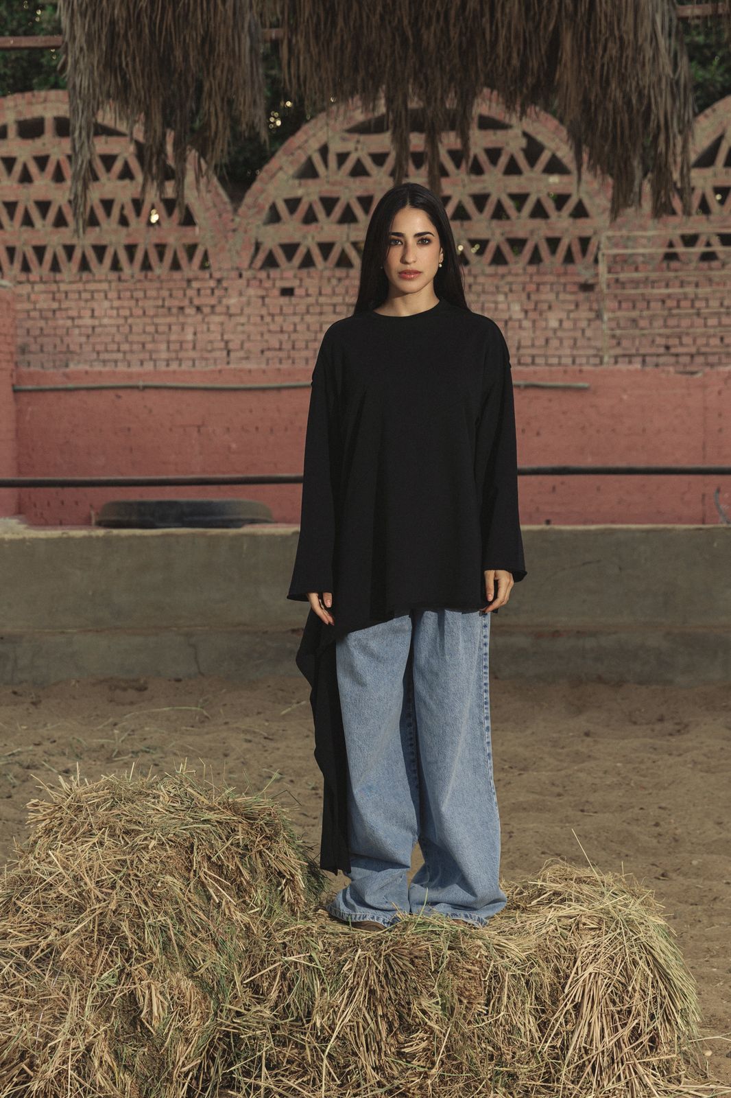 Wrap Tee Black - AB ESSENTIALS