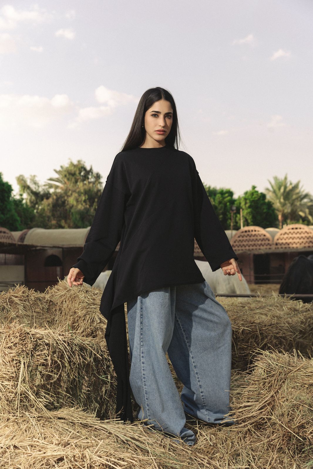 Wrap Tee Black - AB ESSENTIALS