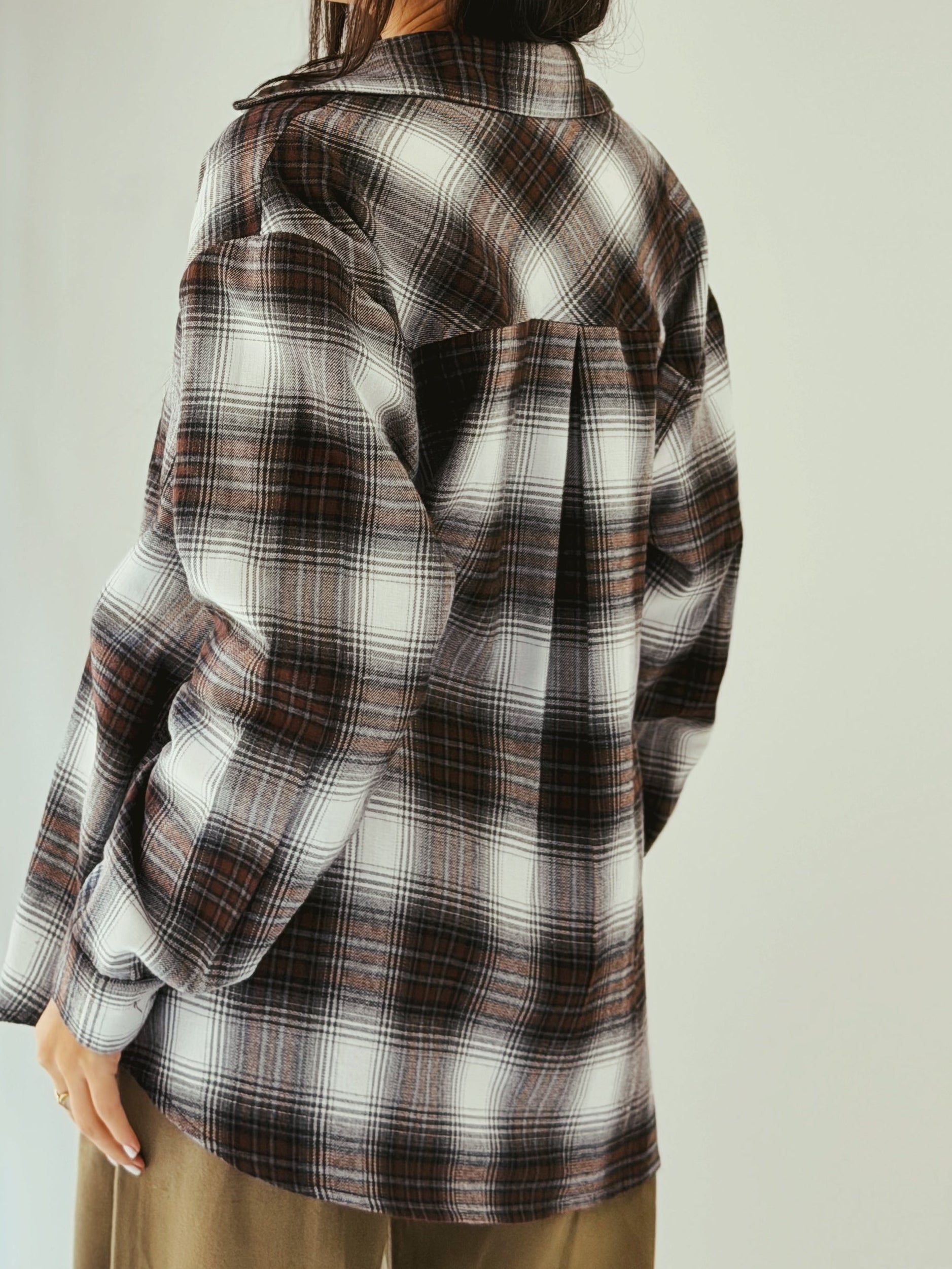 Wrap Up Shirt Brown - AB ESSENTIALS