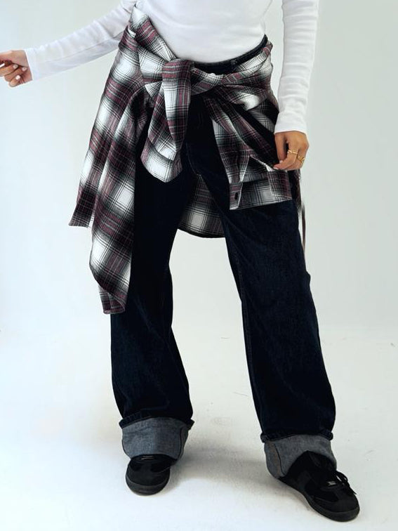 Wrap Up Shirt Burgundy - AB ESSENTIALS