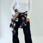 Wrap Up Shirt Burgundy - AB ESSENTIALS