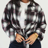 Wrap Up Shirt Burgundy - AB ESSENTIALS
