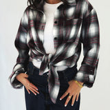 Wrap Up Shirt Burgundy - AB ESSENTIALS